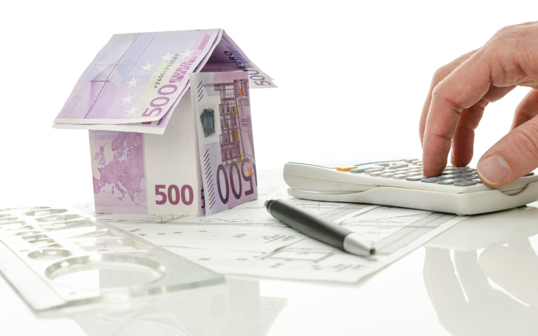 house made of money on blueprints with calculator 2026 03 18 21 55 14 utc